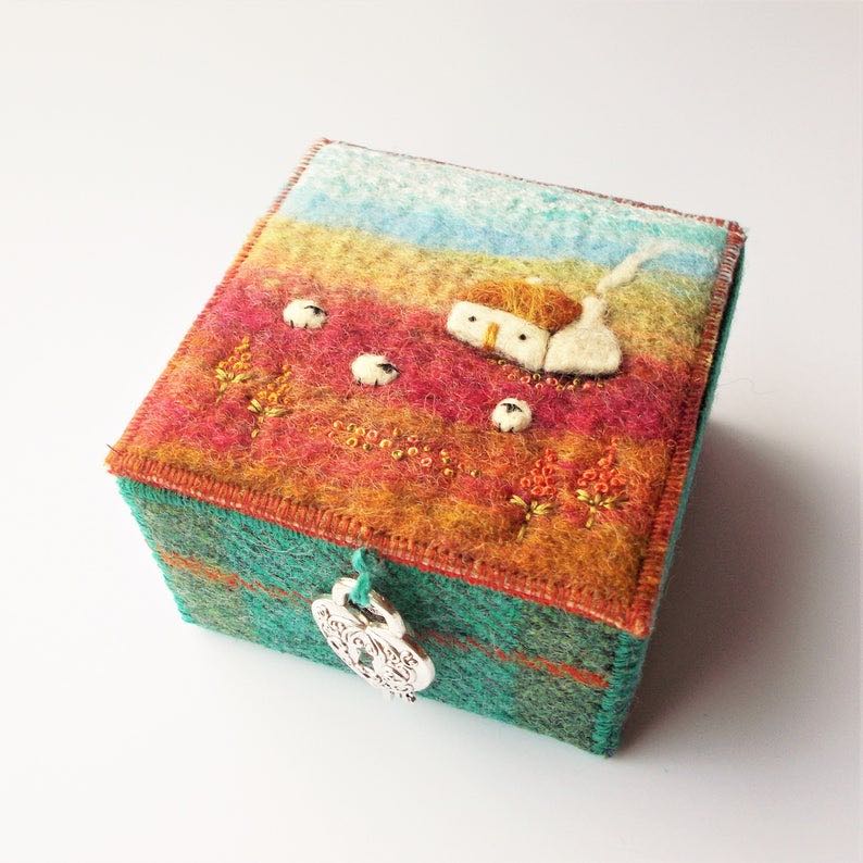 DIY Painted Rainbox Trinket Box - Persia Lou